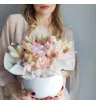Сухоцветы в керамическом кашпо 3