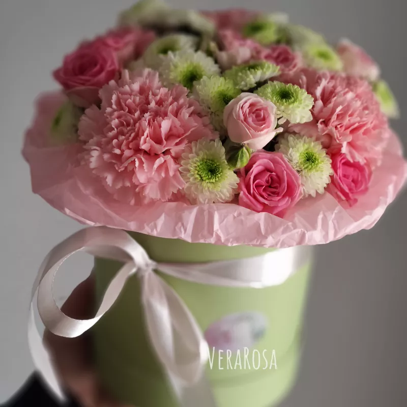 Цветочная коробочка Розовые лепестки 2