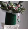 Новогодняя композиция Розовые кувшинки 4