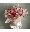 Цветочная коробка &laquo;Орхидеи и розы&raquo;