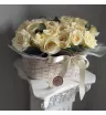 Корзина из 19 роз Эскимо  1
