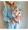 Букет из сухоцветов Розовый хлопок 