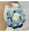 Букет из гортензий Голубые лепестки
