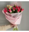 Весенний букет Розовый тюльпан