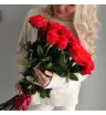 Букет из 25 алых роз эквадор  2