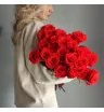 Букет из 25 алых роз эквадор  1