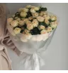 Монобукет из 15 кустовых  роз Кружево  1
