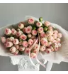 Монобукет из 19 кустовых роз Розовый бисер  2
