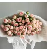 Монобукет из 19 кустовых роз Розовый бисер  3