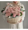 Корзина с розами Цветочный зефир 