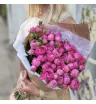 Монобукет из 19 кустовых пионовидных роз 