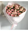 Монобукет из 15 веточек кустовых роз 