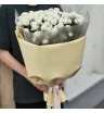Монобукет Белые помпончики  2