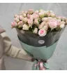 Монобукет из 19 кустовых роз Розовый лепесток