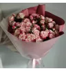 Монобукет из 15 кружевных кустовых роз  2