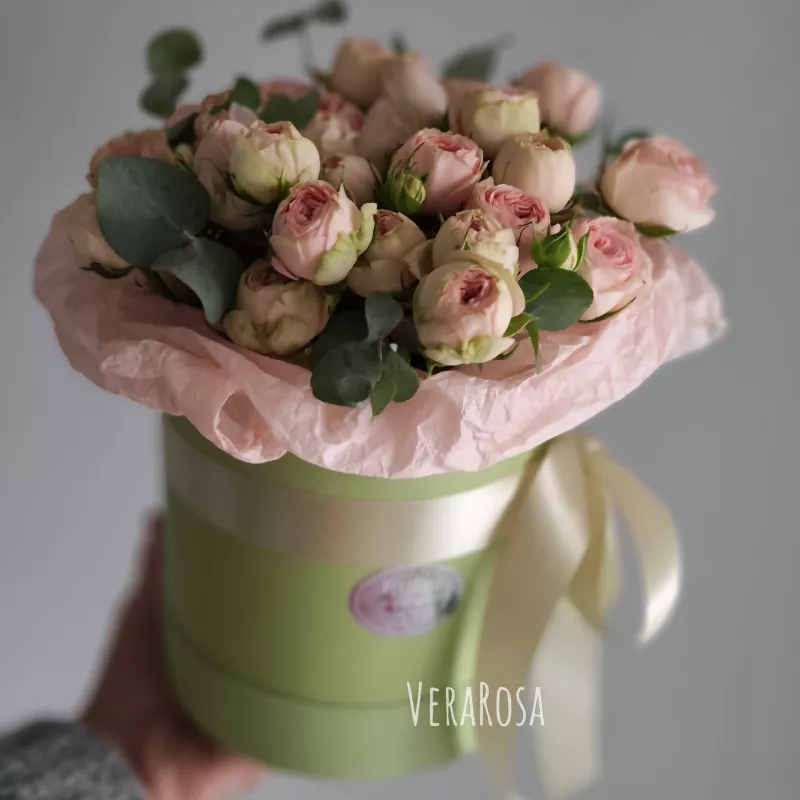 Цветочная коробочка Винтажная роза