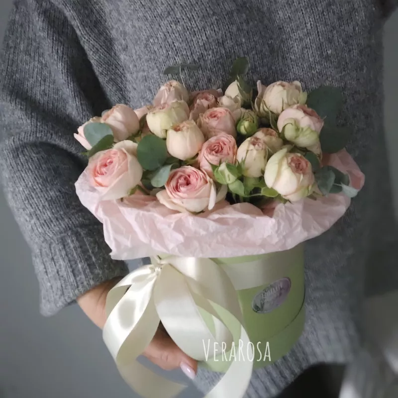 Цветочная коробочка Винтажная роза 1
