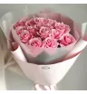 Монобукет из 15 розовых роз  2