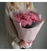Монобукет из 15 розовых роз  1