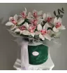 Бархатная коробка с орхидеями  1