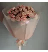 Букет из 15 кустовых роз Нежный персик  2