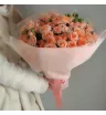 Монобукет из кустовых роз Флердоранж 2