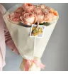 Букет из 15 пионовидных роз Персик  2