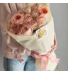 Букет из 15 пионовидных роз Персик  4