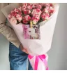 Букет из 15 кустовых роз Карнавал  2