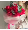 Монобукет из французских роз Малина  3