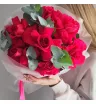 Монобукет из французских роз Малина 