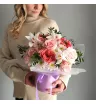 Цветы в коробке Нежный рассвет