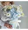 Цветы в коробке Голубая нежность 3