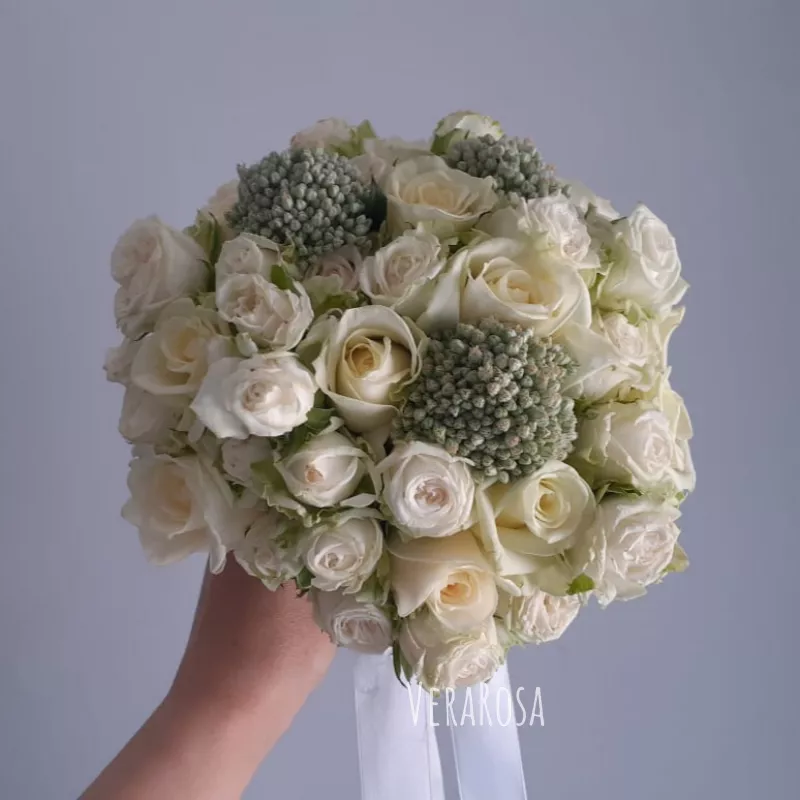 Букет для невесты с розами «Эйми ПРЕМИУМ» 2