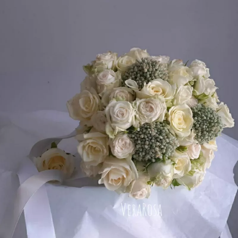Букет для невесты с розами «Эйми ПРЕМИУМ» 3