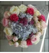 Шляпная коробка Гортензия и розы