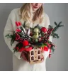 Новогодняя композиция Пряничный домик 1