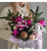 Новогодняя композиция Волшебный цикламен 