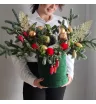Новогодняя композиция Дымчатый олень 1