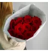 Монобукет из 11 бордовых роз 2