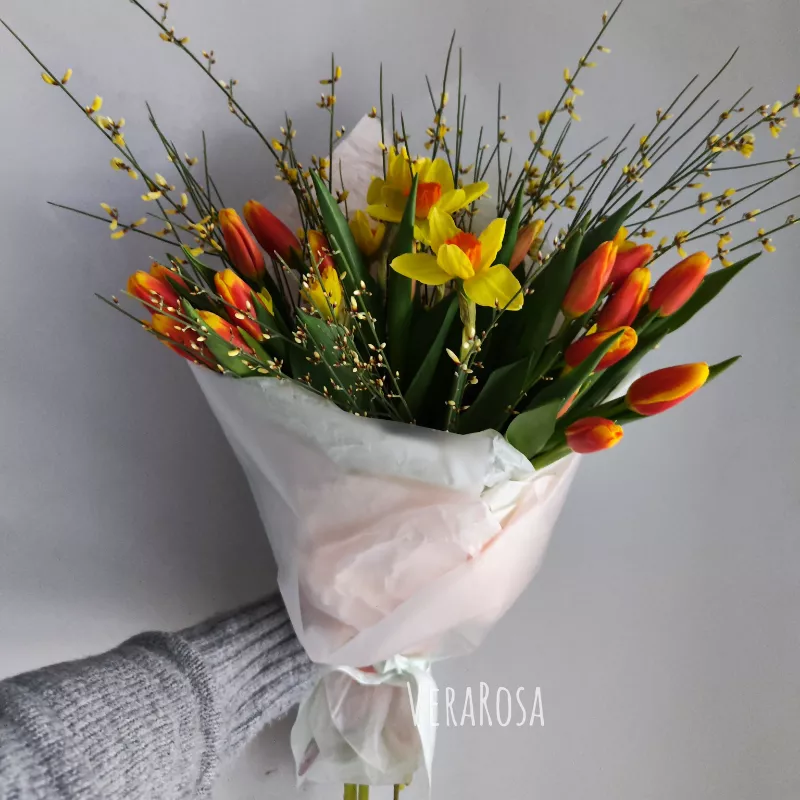 Букет с тюльпанами «Букет Весна!» 2