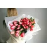Монобукет «Корраловые тюльпаны 51шт» 1