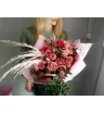 Букет с розами «Розовая нежность»