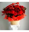 Цветы в корзине «Оттенки красного» 1