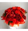 Цветы в корзине «Оттенки красного» 2