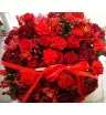 Цветы в корзине «Оттенки красного» 3