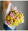 Букет с пионовидными розами «Шарики мороженого»