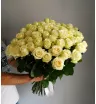 Белая роза 59 шт( 80см) 1