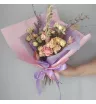 Букет из сухоцветов Лиловый хлопок 