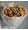 Монобукет из 19 кустовых роз Априкот 2